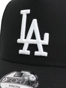 画像7: 【KIDS】NEW ERA YOUTH 9FORTY A-FRAME BLACK & WHITE LAD (7)