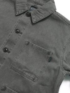 画像3: 【SALE】【送料無料】MANASTASH HEMP WASHED CHORE JACKET BLACK (3)