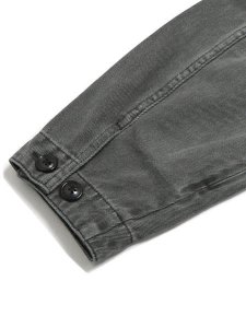 画像6: 【SALE】【送料無料】MANASTASH HEMP WASHED CHORE JACKET BLACK (6)
