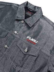 画像3: 【送料無料】FUBU METALLIC DENIM JACKET SILVER (3)