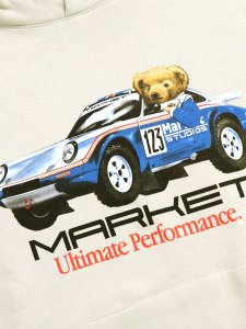 画像3: 【SALE】【送料無料】MARKET ULTIMATE RALLY BEAR HOODIE ECRU (3)