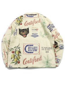 画像2: 【SALE】【送料無料】COOKIES CLOTHING CUBAN ALL OVER PRINT COACHES JACKET CRM (2)