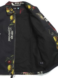 画像6: 【SALE】【送料無料】COOKIES CLOTHING CUBAN ALL OVER PRINT COACHES JACKET BLK (6)