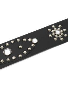 画像3: RAISE8 APPAREL FLOWER STUDS BELT BLACK/SILVER (3)