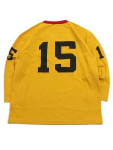 画像2: CHAMPION 3/4 SLEEVE FOOTBALL TEE-YELLOW (2)