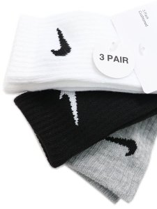 画像3: 【KIDS】NIKE CHILD NIKE BACIS PACK CREW 3PK-WH/DGY/BK (3)