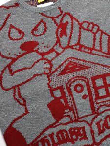 画像3: 【SALE】【送料無料】WHIMSY SOCKS LOLAS BLOOD SWEATER GREY (3)