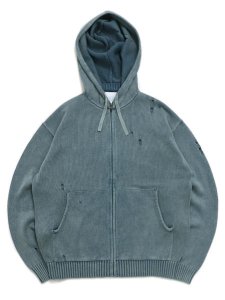 画像2: 【送料無料】WHIMSY SOCKS TRADEMARK KNIT HOODIE NAVY (2)