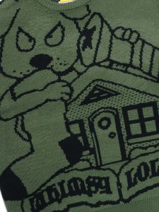 画像3: 【SALE】【送料無料】WHIMSY SOCKS LOLAS BLOOD SWEATER OLIVE (3)