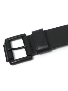 画像2: 【送料無料】POLO RALPH LAUREN LEATHER BELT BLACK/BLACK (2)