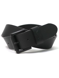 画像1: 【送料無料】POLO RALPH LAUREN LEATHER BELT BLACK/BLACK (1)