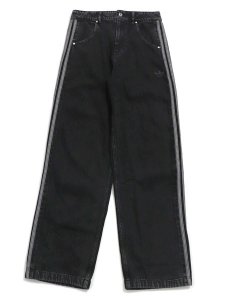 画像1: 【送料無料】ADIDAS DENIM FIREBIRD PANT-TRUE BLACK DENIM (1)