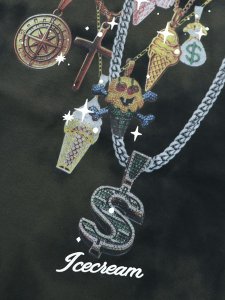 画像4: 【送料無料】ICECREAM WORLD TOUR TIE DYED OVERSIZED TEE BELUGA (4)