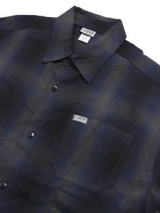 画像3: 【送料無料】CALTOP FL PLAID L/S SHIRT NAVY/GREY (3)