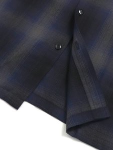 画像4: CALTOP FL PLAID S/S SHIRT NAVY/GREY (4)