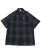 画像1: CALTOP FL PLAID S/S SHIRT NAVY/GREY (1)