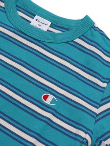 画像3: 【KIDS】CHAMPION KIDS BORDER S/S TEE-TEAL BLUE (3)