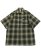 画像1: CALTOP FL PLAID S/S SHIRT OLIVE/BLACK (1)