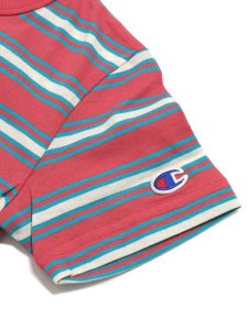 画像4: 【KIDS】CHAMPION KIDS BORDER S/S TEE-DEEP PINK (4)
