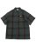 画像1: CALTOP FL PLAID S/S SHIRT GREEN/BROWN (1)