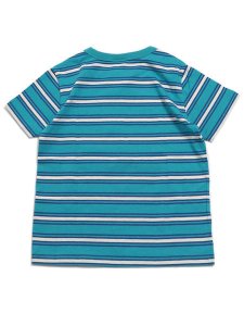 画像2: 【KIDS】CHAMPION KIDS BORDER S/S TEE-TEAL BLUE (2)