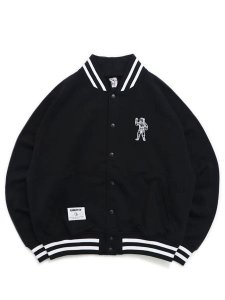 画像2: 【SALE】【送料無料】BILLIONAIRE BOYS CLUB EMBROIDERED LOGO SWEAT VARSITY JACKET (2)