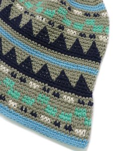 画像2: sublimeroe FINE HANDKNIT HAT LT.KHAKI MIX (2)