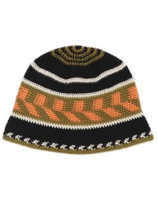 画像1: SUBLIME FINE HANDKNIT HAT BLACK MIX (1)