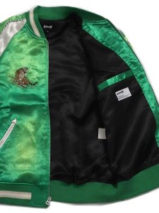 画像6: 【送料無料】SCHOTT RAYON SUKA ASING JACKET GREEN (6)