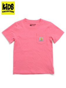 画像1: 【KIDS】CARHARTT KIDS CHILD SS POCKET TEE-PINK LEMONADE (1)