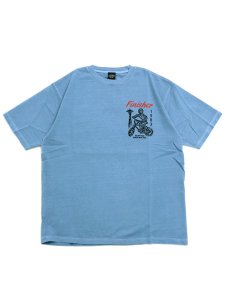 画像2: 【SALE】MANASTASH PUMICE TEE BMX BLUE (2)