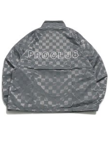 画像2: 【SALE】【送料無料】PRO CLUB COMFORT SATIN CHECKERED PULLOVER SILVER (2)
