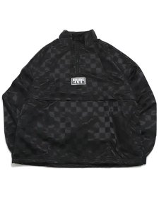 画像1: 【送料無料】PRO CLUB COMFORT SATIN CHECKERED PULLOVER BLACK (1)