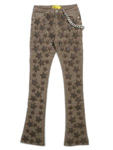 画像1: 【送料無料】GUAPI OAK BROWN STARS DENIM (1)