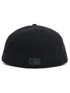 画像4: NEW ERA 59FIFTY DAMAGED DENIM DODGERS BLK DENIM (4)