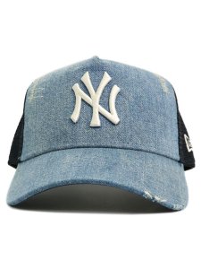 画像2: NEW ERA 9FORTY A-FRAME TRUCKER DAMAGED DNM NYY (2)