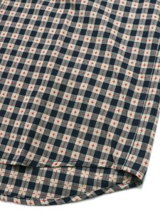 画像4: 【送料無料】WHIMSY SOCKS STICHED GINGHAM SS SHIRT NAVY (4)