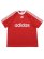 画像1: ADIDAS ADICOLOR POLY TEE-BETTER SCARLET/WHITE (1)