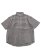 画像1: 【送料無料】WHIMSY SOCKS STICHED GINGHAM SS SHIRT NAVY (1)