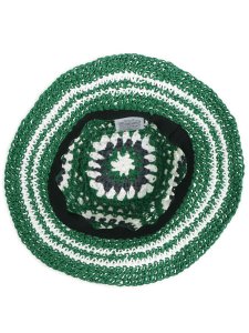 画像4: NEW ERA CROCHET KNIT PAPER BUCKET GRN/WHT/NVY (4)