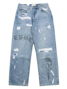 画像1: 【送料無料】EVOL BY FUTURE EVOL BLUE DENIM PANT (1)