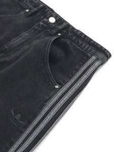 画像4: 【送料無料】ADIDAS DENIM FIREBIRD SHORTS-TRUE BLACK DENIM (4)