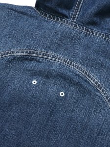 画像5: 【送料無料】INTERBREED MASH UP DENIM HOODIE BLACK (5)