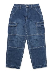 画像1: 【送料無料】INTERBREED ENGINEER DENIM CARGO PANTS INDIGO (1)