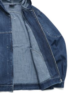 画像7: 【送料無料】INTERBREED MASH UP DENIM HOODIE BLACK (7)