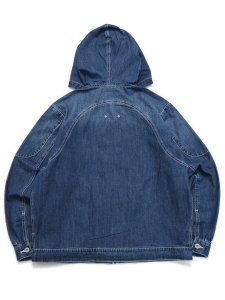 画像2: 【送料無料】INTERBREED MASH UP DENIM HOODIE BLACK (2)