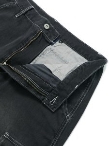 画像4: 【送料無料】INTERBREED ENGINEER DENIM CARGO PANTS BLACK (4)