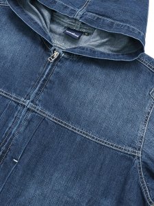 画像3: 【送料無料】INTERBREED MASH UP DENIM HOODIE BLACK (3)