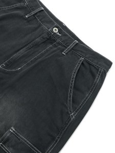 画像3: 【送料無料】INTERBREED ENGINEER DENIM CARGO PANTS BLACK (3)
