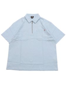画像1: DICKIES RANCH QUARTER ZIP S/S SHIRT SKYWAY (1)